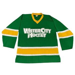 Vintage Hockey Jersey Water City Hockey Gators Green SZ XL ProJoy Rare.